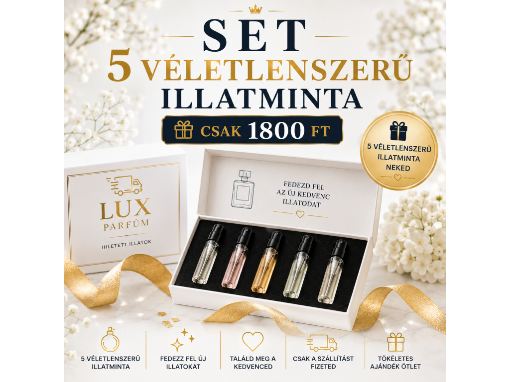 Véletlenszerű parfümminta csomag