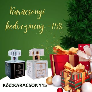 🎄 Ünnepi Ajándékok -15% KEDVEZMÉNY! 🎁 Készülj fel a karácsonyi varázslatra a LuxParfumok kínálatával! Fedezd fel a magas...