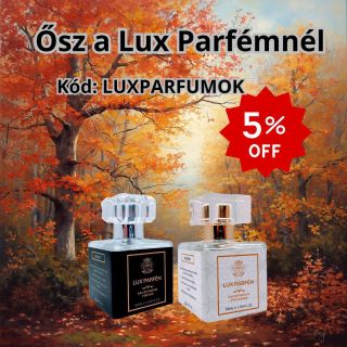 🍂✨ Ősz a Lux Parfémnél ✨🍂 Élvezze az ősz varázsát kedvenc illataival, most még kedvezőbb áron! 🌟 🎁 5% kedvezmény az egész...
