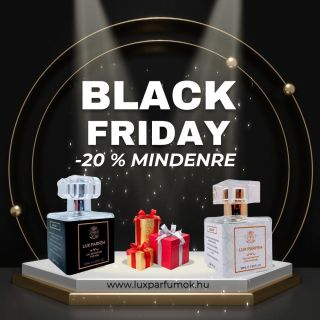 🖤 Csak ezen a PÉNTEKEN – VASÁRNAPON! 🖤 BLACK FRIDAY, amely az egész internetet elárasztotta! A Lux Parfém elindítja az év...