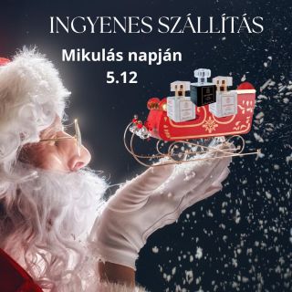 🎅 Megérkezett a Mikulás! Csak ma 5.12 INGYENES SZÁLLÍTÁS minden rendelésre az e-shopunkban. Rendeld meg kedvenc illatodat...